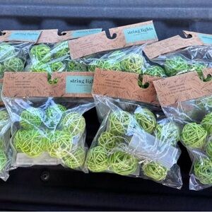 8 new in package, battery operated, indoor string lights.